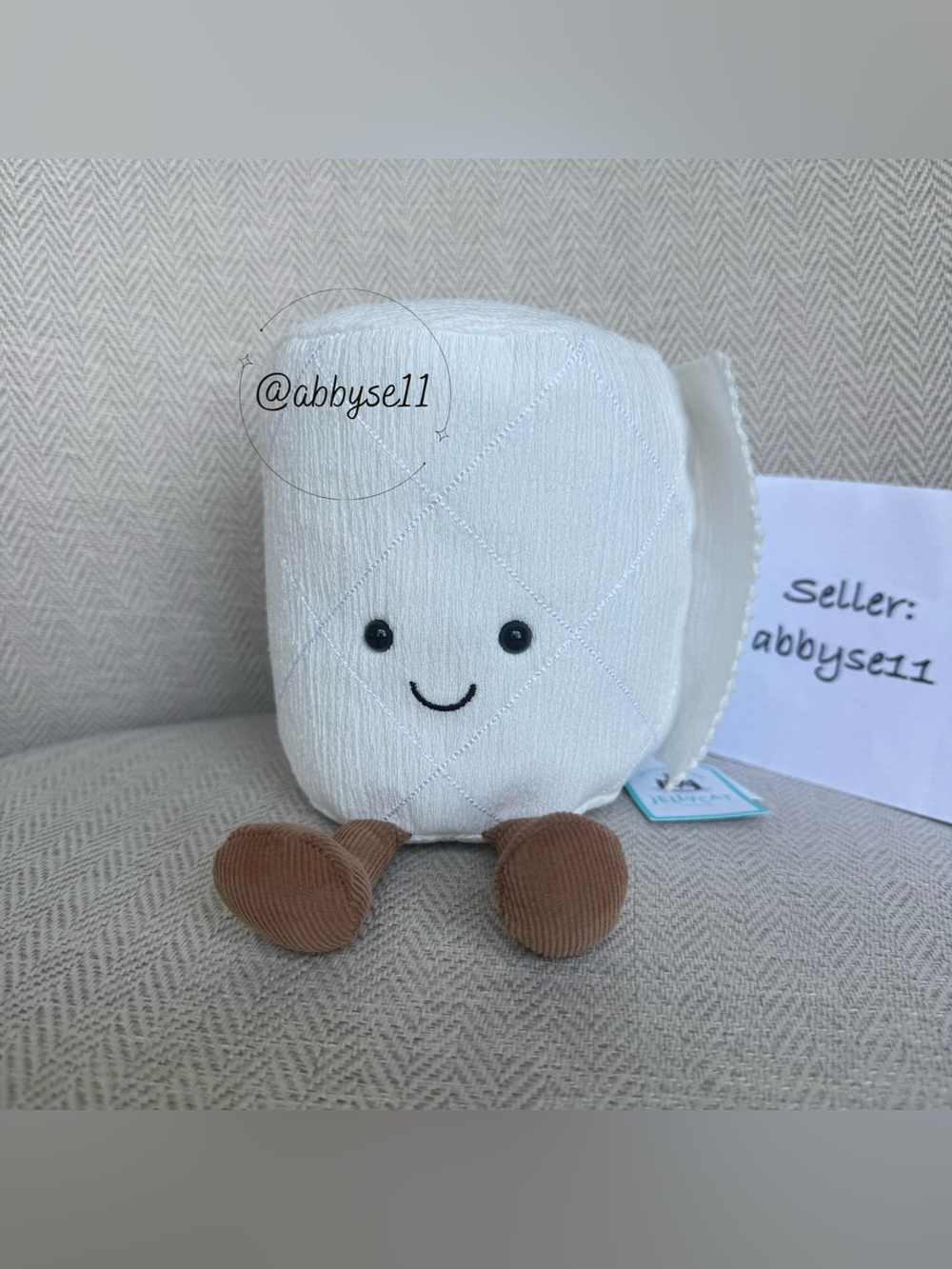Jellycat Amuseables Toilet Roll - Authentic - Brand New With Tags - Fast Ship